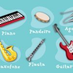 Cartela 2 do Jogo Educativo Bingo Sonoro Instrumentos Musicais
