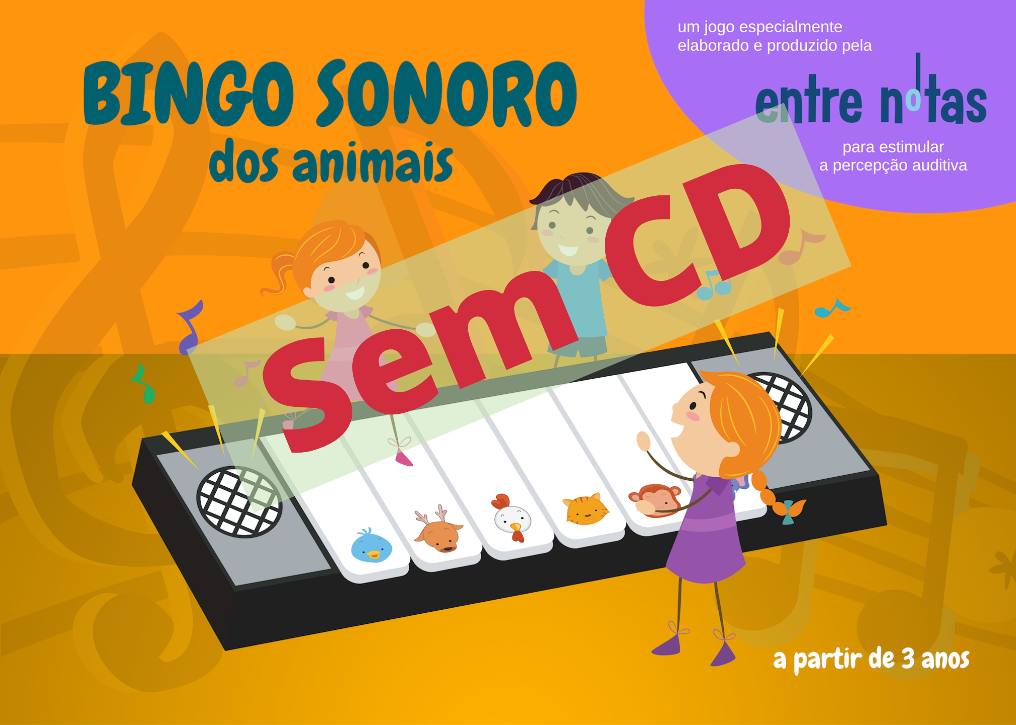 Bingo Sonoro dos Animais (Sem CD) - Frete GRÁTIS - Entre Notas